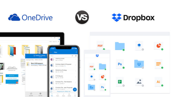 OneDrive or Dropbox comparison image