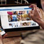 onedrive for business features photo of laptop and phone screen