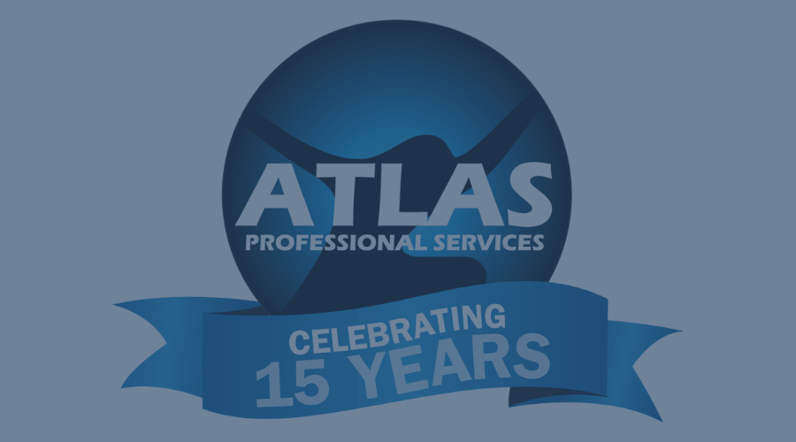 Technology Support Services Atlas 15th Anniversary logo
