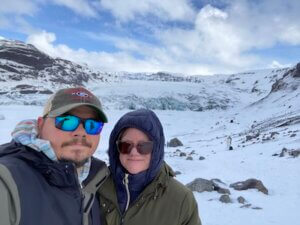 Ron and wife in Iceland